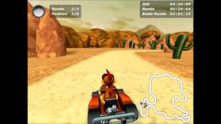 Moorhuhn Kart 3 Meisterschaft 2 Gameplay [upl. by Ahseei]