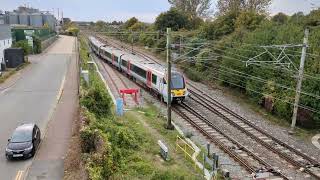 Trains At Motts Lane Footbridge amp Witham Station Car Park 131024 [upl. by Harret]