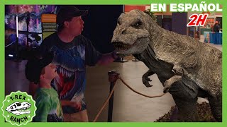 Exposicion con dinosaurios🦕🦖🌴  Videos de dinosaurios y juguetes para niños [upl. by Cathi]