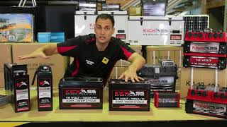 KickAss AGM Deep Cycle Battery Range Overview [upl. by Nothgierc]