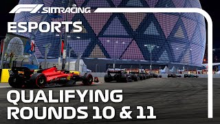 LIVE Qualifying I F1 Sim Racing World Championship 20232024 I Round 10 amp 11 I Las Vegas amp Lusail [upl. by Janerich855]