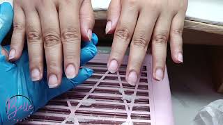 Soft gel extension removal plus gel polish on natural nails [upl. by Southard]