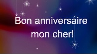 joyeux anniversaire  voeux anniversaire  Happy Birthday In French [upl. by Animsay]