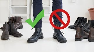 How to Style Boots This Fall  Mens Chelsea Combat and Dress Boot Inspiration [upl. by Aitnas797]