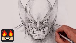 How To Draw Wolverine  Sketch Tutorial [upl. by Mokas]