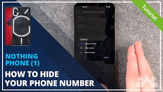 Nothing Phone 1  How to hide your Phone number • 📱 • 👤 • 📞 • Tutorial [upl. by Ardnuas]