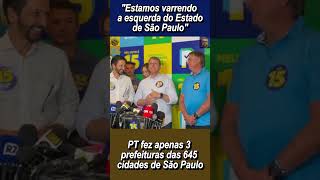 Tarcísio Nunes e Bolsonaro comemoram a Direita em São Paulo [upl. by Refinne]