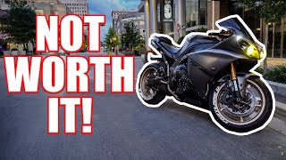 WATCH THIS BEFORE COMMUTING On A MOTORCYCLE  Its NOT PRACTICAL to BUY A Bike  Yamaha R1 Motovlog [upl. by Tuchman]