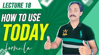 How Use Today Formula Function in MS Excel Lesson 18  Easy ToturialsEasy Tips [upl. by Akcinat]