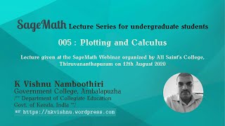 005  SageMath  Basic plotting and calculus [upl. by Wanfried270]