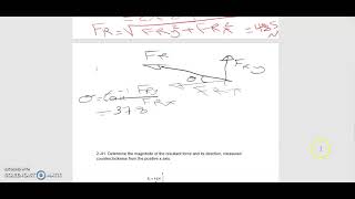 Engineering mechanicsLecture3Forces resultantPart3 [upl. by Nacul]