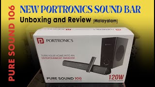 Portronics new sound bar  Pure Sound 106  Budget sound bar  21  120 Watt [upl. by Daugherty]