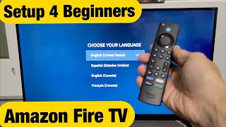 Amazon Fire TV How to Setup for Beginners step by step [upl. by Morell]