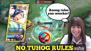 NAPANOOD NI NANNO LABAN NAMIN NI WRECKER JR🤣 quot1V1quot NO TUHOG RULES  MLBB [upl. by Aneryc543]