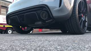 Abarth 595 Competizione 180 Akrapovic exhaust sound [upl. by Ennailuj]