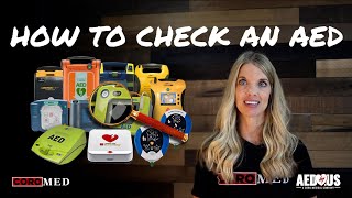 How To Check An AED Defibrillator  AED US [upl. by Llerehc]