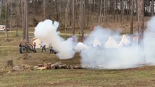 Battle of D’Arbonne Landing 2024 Pt 5 Commemorative end with musket amp 5 cannons salute [upl. by Ahseinar]