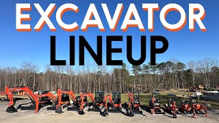 Kubota Excavator Lineup [upl. by Sletten]