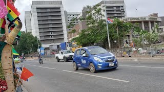 4K WALKING TOUR FROM MAKOLA MALL STREET MARKET TO ACCRA METROPOLITAN ASSEMBLY IN GHANA [upl. by Lavicrep]