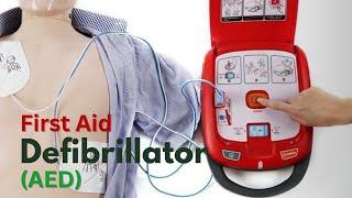 how to use first aid defibrillator AED first aid aed defibrillator [upl. by Nairred]