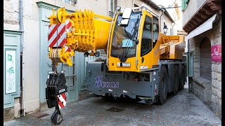 Liebherr  Installation work of a LTC 104531 Mobile Crane in Carcassonne France [upl. by Elwin]