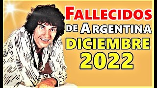 Figuras Fallecidas de Argentina en Diciembre del 2022 [upl. by Yelahc]