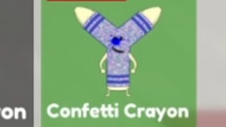 Find the Crayons  Where to Find the Confetti Crayon Roblox [upl. by Oringa]