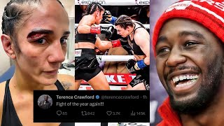 Boxers React To Katie Taylor vs Amanda Serrano 2 [upl. by Nolyad]