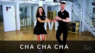 Cha Cha Cha  Lekcja Tańca  Kroki Podstawowe  Studio Tańca Rytm  Dance Lesson Online in Polish [upl. by Newcomb]