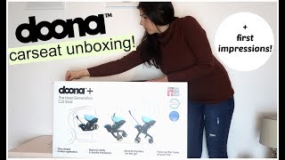 DOONA CAR SEAT UNBOXING  FIRST IMPRESSIONS  KERRY CONWAY [upl. by Breen]