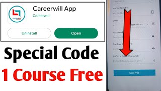 careerwill referral code  Referral code for careerwill appcareerwill app ka referral code kya hai [upl. by Nnylanna]