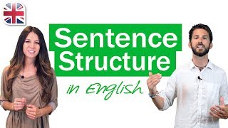 English Sentence Structure  English Grammar Lesson [upl. by Ennairod617]