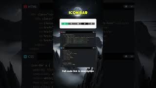 How to create quotIcon Barquot html css codetomato [upl. by Buller233]