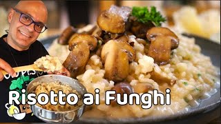 RISOTTO AI FUNGHI ricetta risotto ai funghi e funghi trifolati [upl. by Ganny]