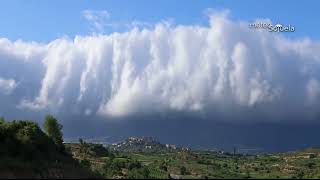 Timelapse BARRA de CIERZO Efecto Foehn Laguardia 27062022 [upl. by Treiber49]