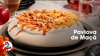 Pavlova de maçã [upl. by Nylodnew]