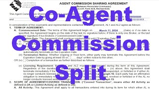 Agent Commission Sharing Agreement  CAR form ACS  Commission Split for CoBrokers and CoAgents [upl. by Yirinec531]