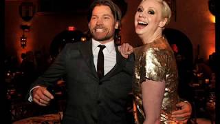 Jaime amp Brienne  Nikolaj CosterWaldau amp Gwendoline Christie Say something [upl. by Fafa753]