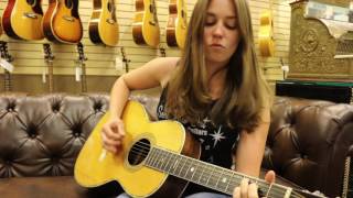 Angela Petrilli playing our 1908 Martin Style 42 here at Normans Rare Guitars [upl. by Andros609]