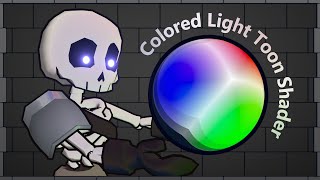 Making a Colored Light Toon Shader  Blender 42 Tutorial [upl. by Rainie]