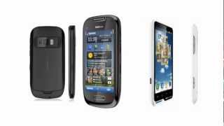 Nokia C7 vs Motorola Motoluxe compared with [upl. by Avla]