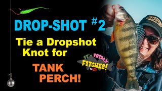 How to Tie the Drop Shot – a Selftitled Knot for all fish species [upl. by Anidem530]