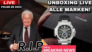 JÖRG BUCHERER ist Tot UNBOXING EVENT ROLEX Tudor Patek Omega IWC alle Marken [upl. by Onailerua]