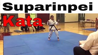 SUPARINPEI KATA by Faby Herrera  WKF World Karate Kata [upl. by Eiramoj103]