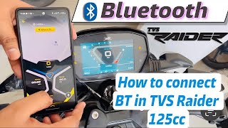 How to connect Bluetooth with TVS Raider Motorcycle Full Guide  BikeXplainer tvsraider [upl. by Clere935]