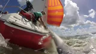 Sailing The Netherlands Contest 31 Gopro July 2016  Red King [upl. by Chari653]