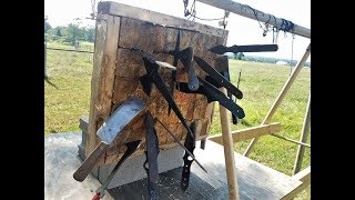 How to make a AWESOME Knife throwing target for under 50 [upl. by Eiramana]