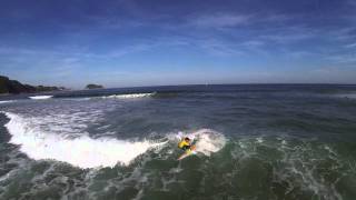 Zarautz 2014 Surf Local Comp By Drone [upl. by Enelear]