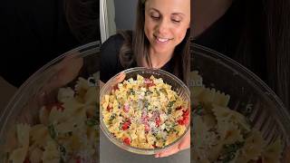 Caprese Pasta Salad recipeshorts pastasalad summerrecipes [upl. by Azral]