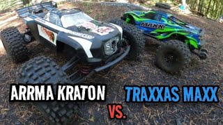 ARRMA KRATON VS TRAXXAS MAXX [upl. by Wieren]